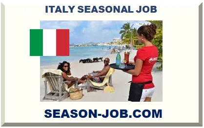 ITALY SEASONAL JOB 2026