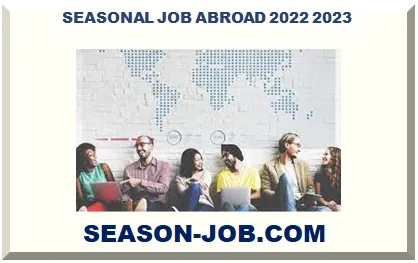 SEASONAL JOB ABROAD 2025