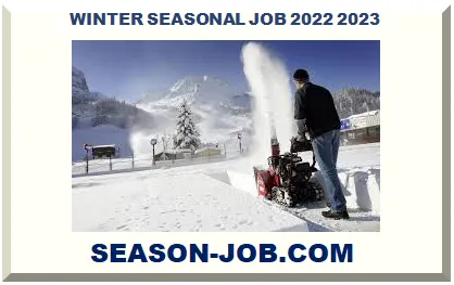 WINTER SEASONAL JOB 2026 2027