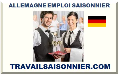 ALLEMAGNE EMPLOI SAISONNIER 2026