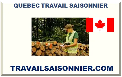 QUÉBEC TRAVAIL SAISONNIER 2026