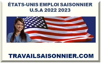 USA EMPLOI SAISONNIER 2026